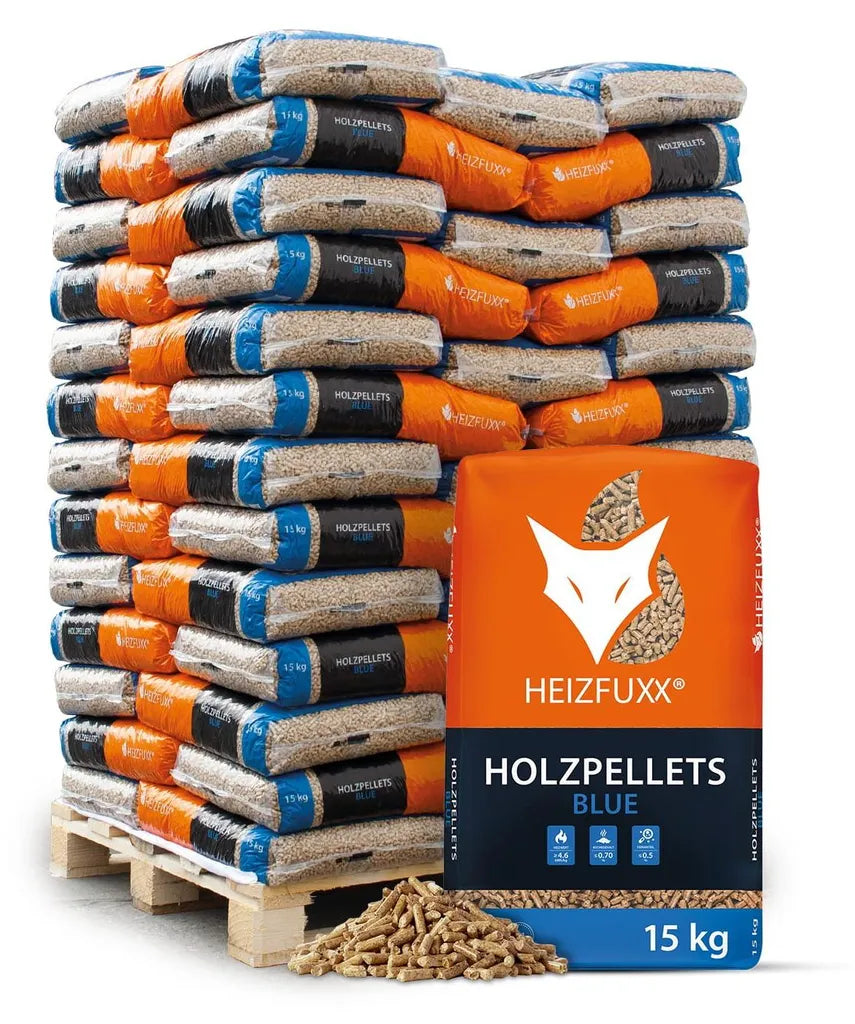 Heizfuxx Blue Weichholz Pellets 975 kg – ENplus A1 | Holzpelletsexpress