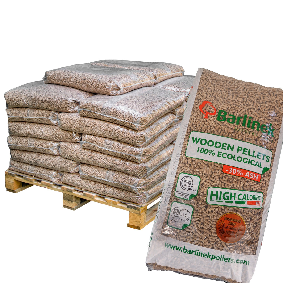 Nadelholz Pellets "Barlinek" 990 kg – ENplus A1 | Holzpelletsexpress
