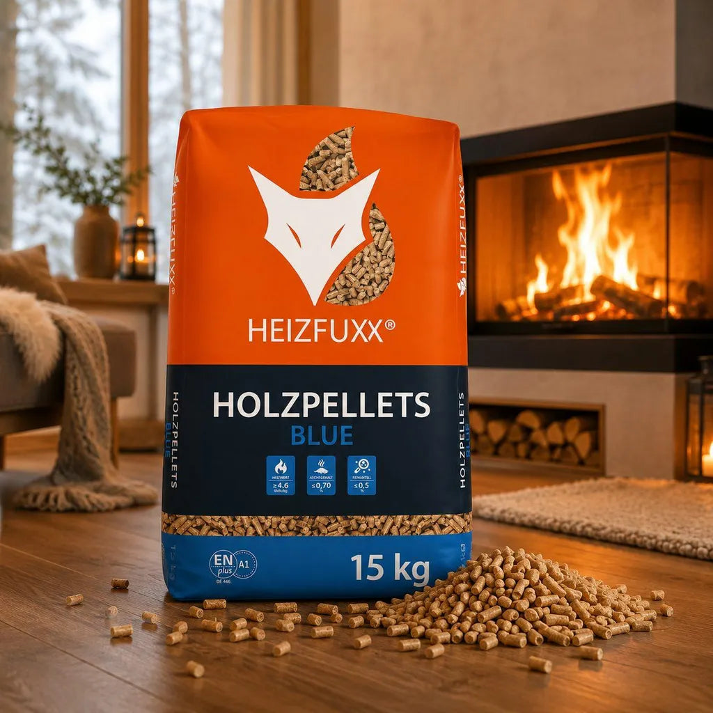 Heizfuxx Blue Weichholz Pellets 975 kg – ENplus A1 | Holzpelletsexpress