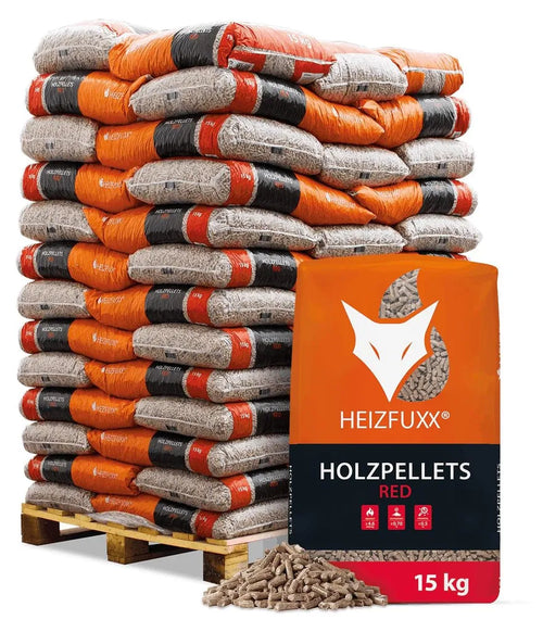 Heizfuxx Red Hartholz Pellets 975 kg – ENplus A1 | Holzpelletsexpress