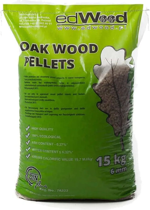 Hartholzpellets Eiche ENplus A1 975 kg – 6mm | Holzpelletsexpress
